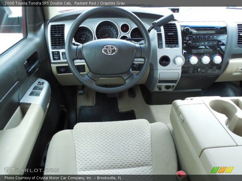Radiant Red / Graphite Gray 2008 Toyota Tundra SR5 Double Cab