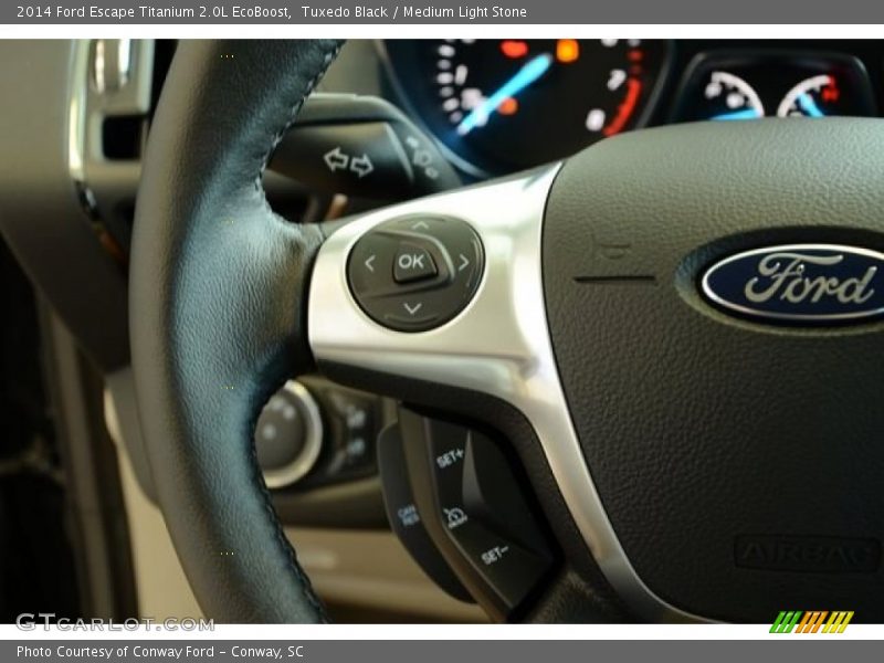 Tuxedo Black / Medium Light Stone 2014 Ford Escape Titanium 2.0L EcoBoost