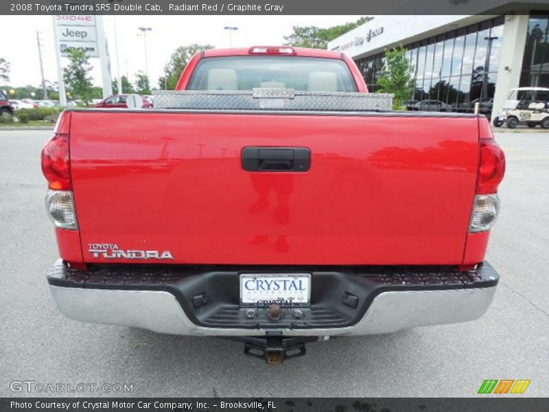 Radiant Red / Graphite Gray 2008 Toyota Tundra SR5 Double Cab