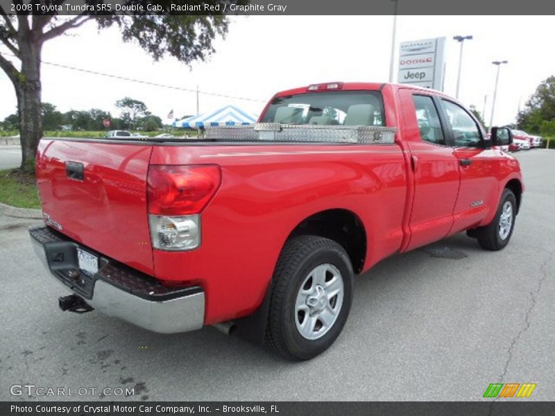 Radiant Red / Graphite Gray 2008 Toyota Tundra SR5 Double Cab