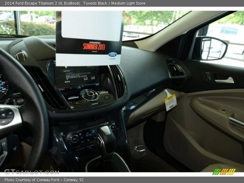 Tuxedo Black / Medium Light Stone 2014 Ford Escape Titanium 2.0L EcoBoost