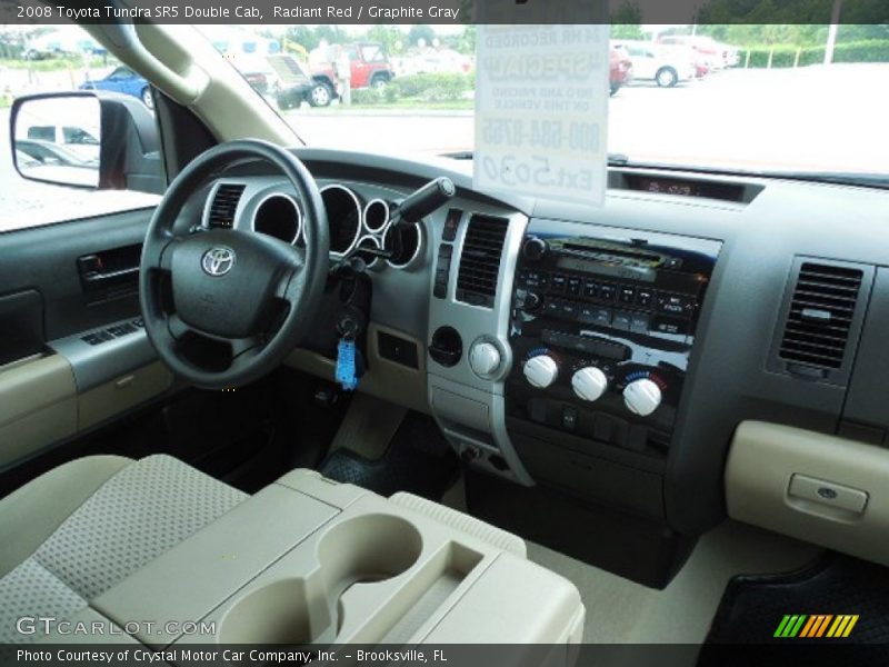 Radiant Red / Graphite Gray 2008 Toyota Tundra SR5 Double Cab