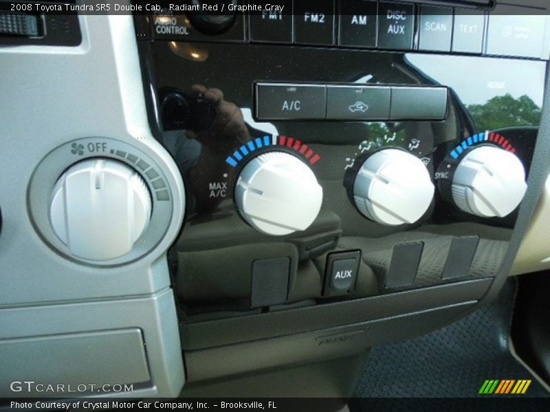 Radiant Red / Graphite Gray 2008 Toyota Tundra SR5 Double Cab