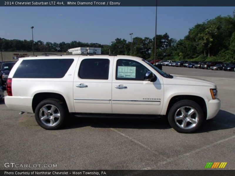 White Diamond Tricoat / Ebony 2014 Chevrolet Suburban LTZ 4x4