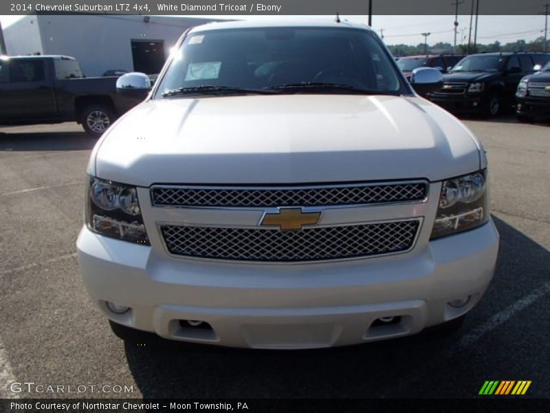White Diamond Tricoat / Ebony 2014 Chevrolet Suburban LTZ 4x4