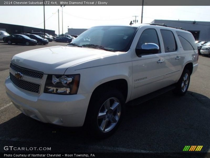 White Diamond Tricoat / Ebony 2014 Chevrolet Suburban LTZ 4x4