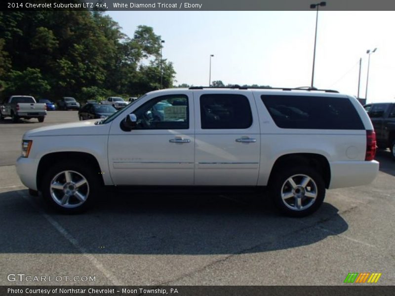 White Diamond Tricoat / Ebony 2014 Chevrolet Suburban LTZ 4x4
