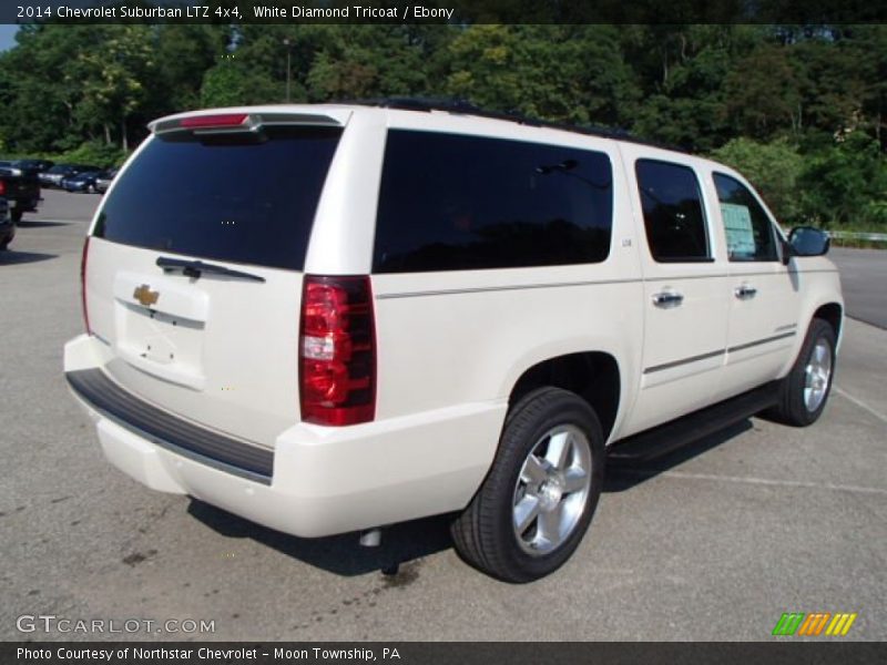 White Diamond Tricoat / Ebony 2014 Chevrolet Suburban LTZ 4x4