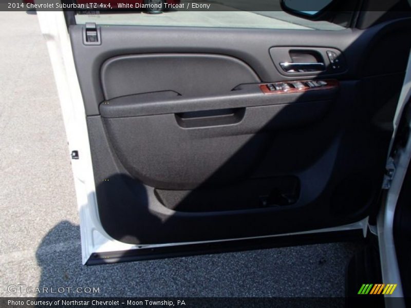 White Diamond Tricoat / Ebony 2014 Chevrolet Suburban LTZ 4x4