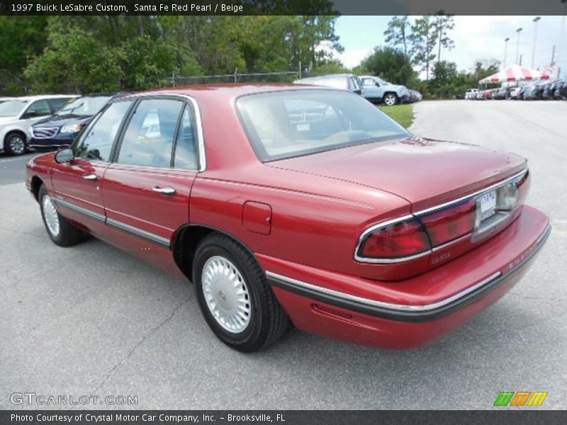 Santa Fe Red Pearl / Beige 1997 Buick LeSabre Custom