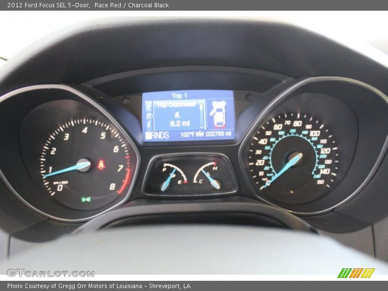 Race Red / Charcoal Black 2012 Ford Focus SEL 5-Door