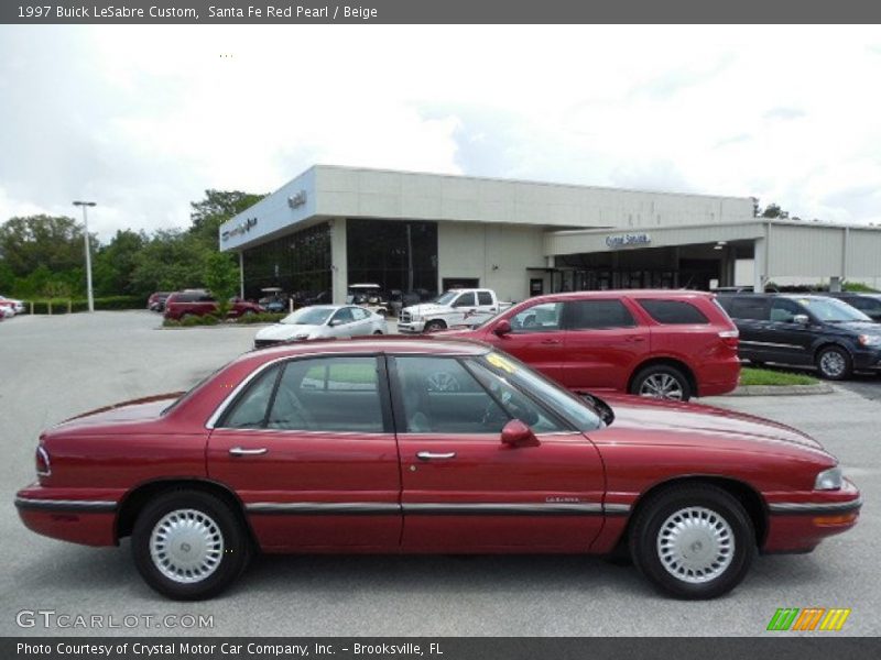 Santa Fe Red Pearl / Beige 1997 Buick LeSabre Custom