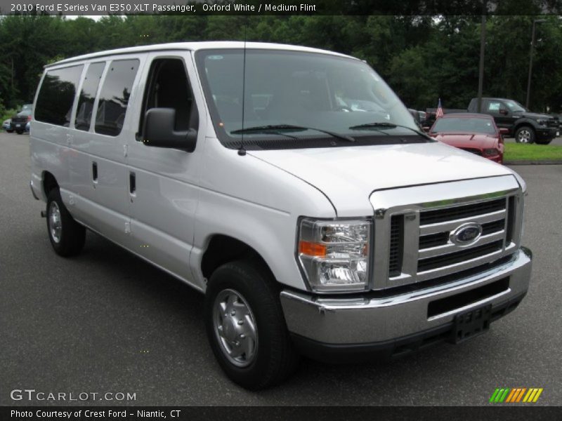 Oxford White / Medium Flint 2010 Ford E Series Van E350 XLT Passenger