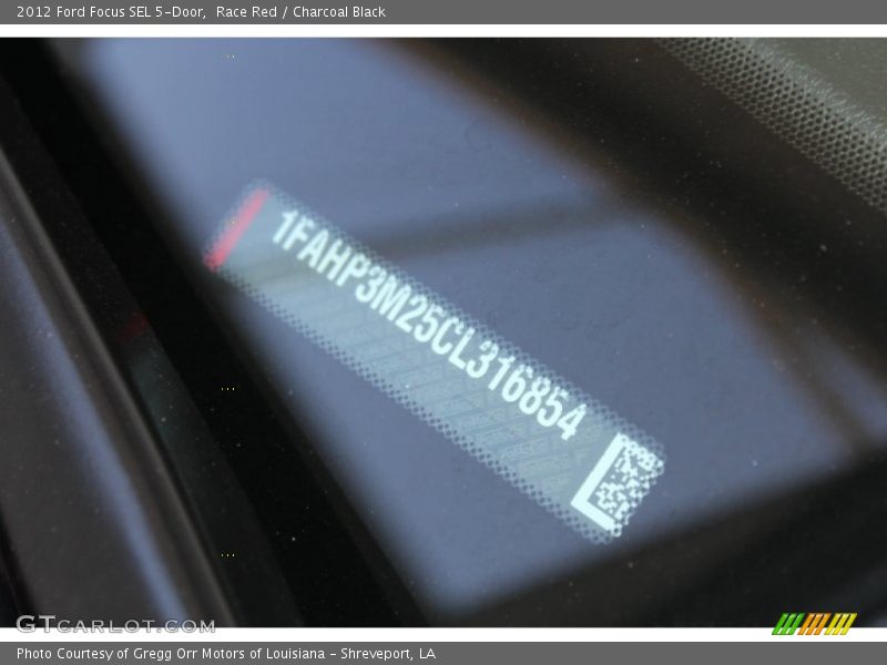 Race Red / Charcoal Black 2012 Ford Focus SEL 5-Door