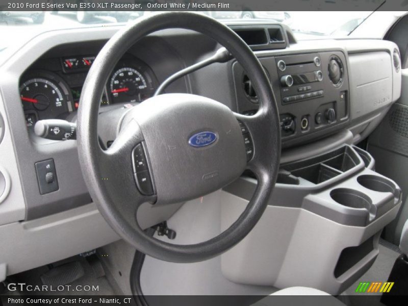 Oxford White / Medium Flint 2010 Ford E Series Van E350 XLT Passenger
