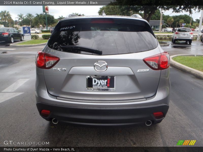 Liquid Silver Metallic / Black 2014 Mazda CX-5 Grand Touring