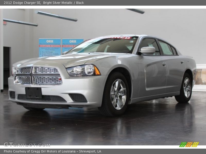 Bright Silver Metallic / Black 2012 Dodge Charger SE