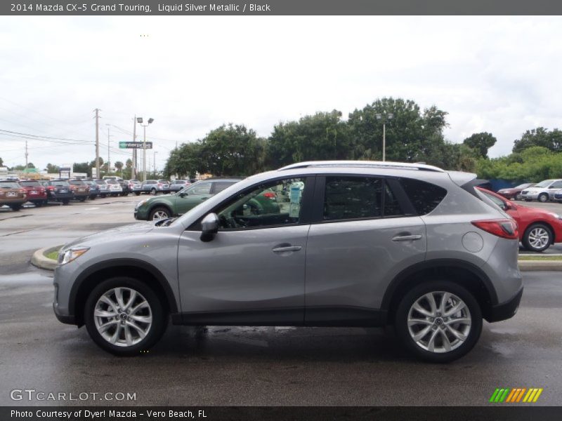 Liquid Silver Metallic / Black 2014 Mazda CX-5 Grand Touring