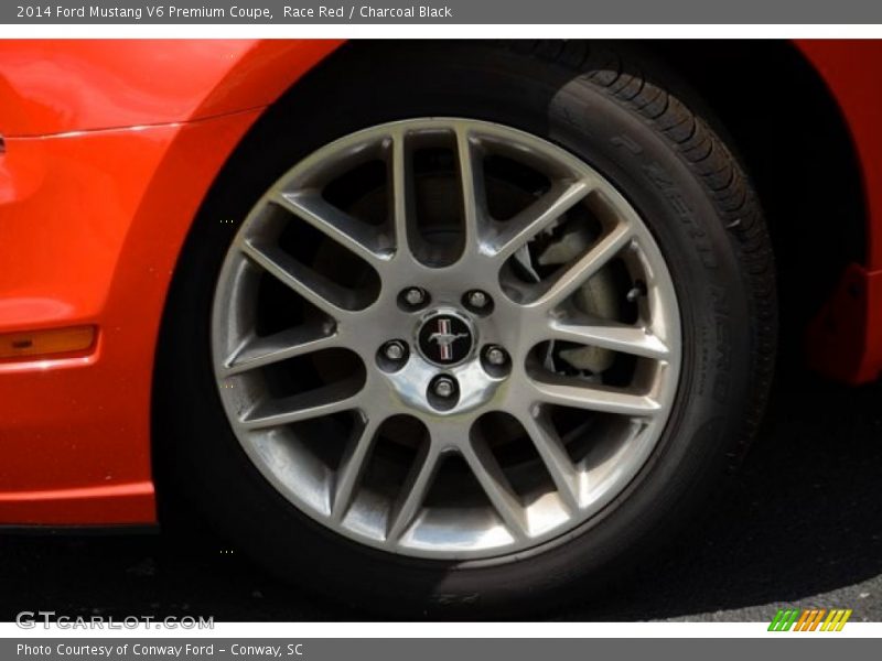 Race Red / Charcoal Black 2014 Ford Mustang V6 Premium Coupe