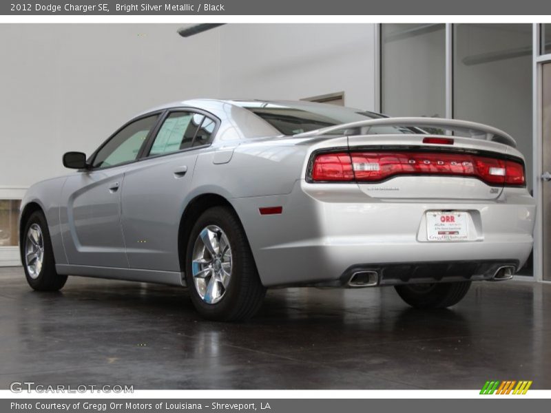 Bright Silver Metallic / Black 2012 Dodge Charger SE