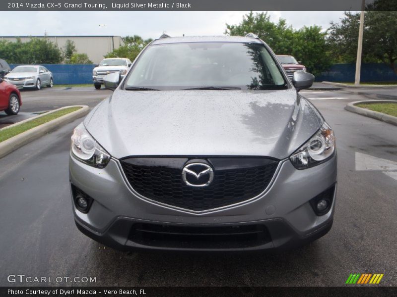 Liquid Silver Metallic / Black 2014 Mazda CX-5 Grand Touring