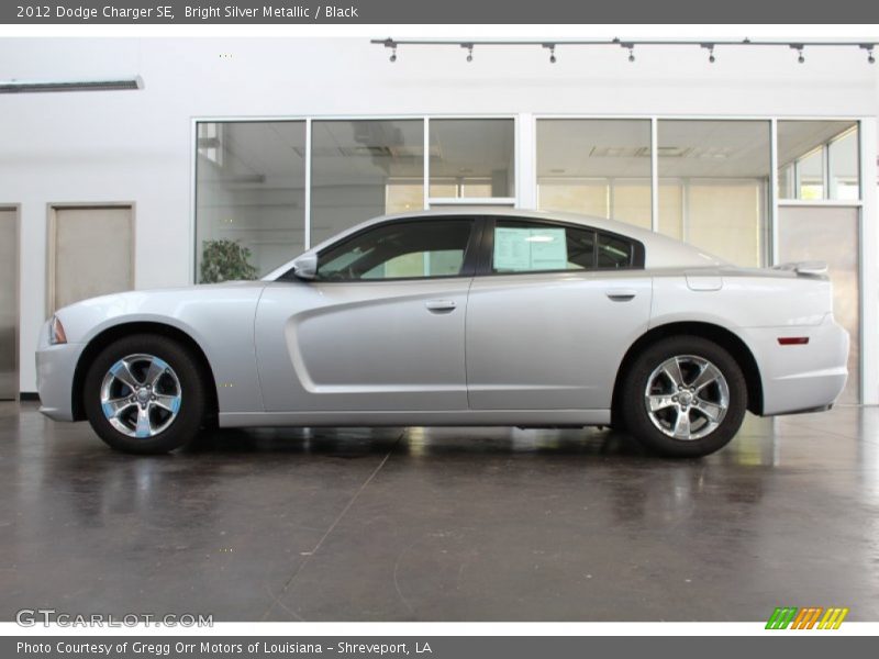 Bright Silver Metallic / Black 2012 Dodge Charger SE