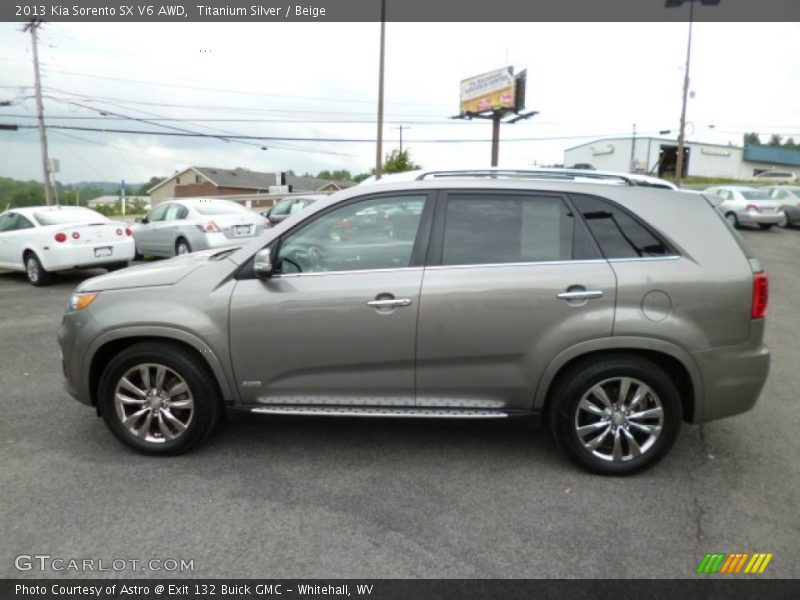 Titanium Silver / Beige 2013 Kia Sorento SX V6 AWD