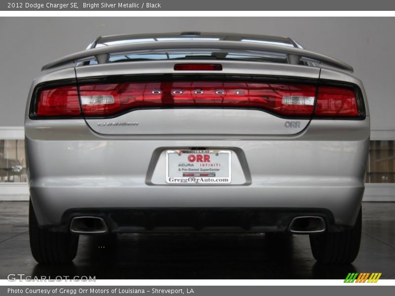 Bright Silver Metallic / Black 2012 Dodge Charger SE