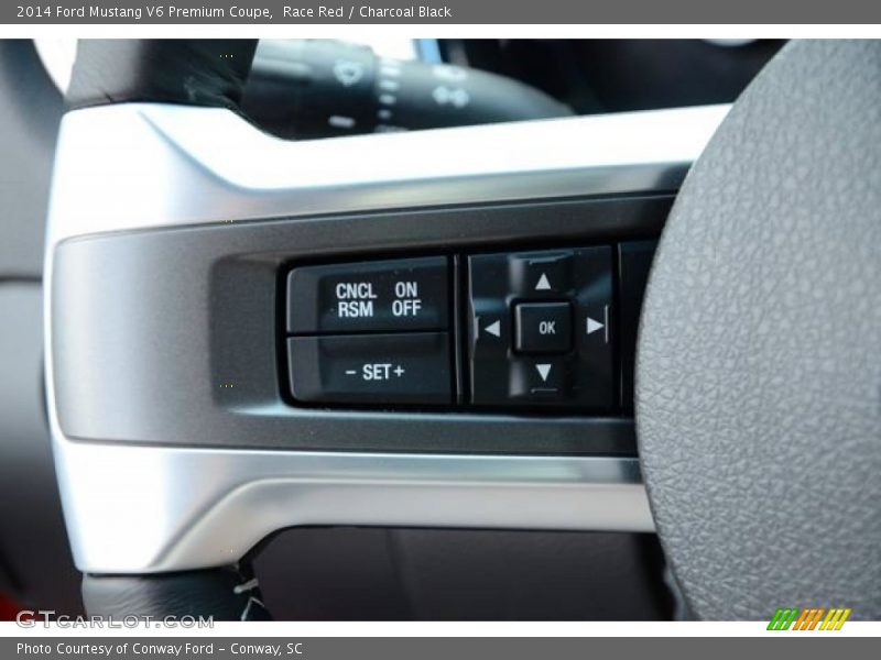 Race Red / Charcoal Black 2014 Ford Mustang V6 Premium Coupe