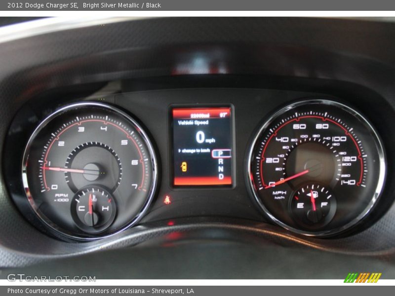 Bright Silver Metallic / Black 2012 Dodge Charger SE