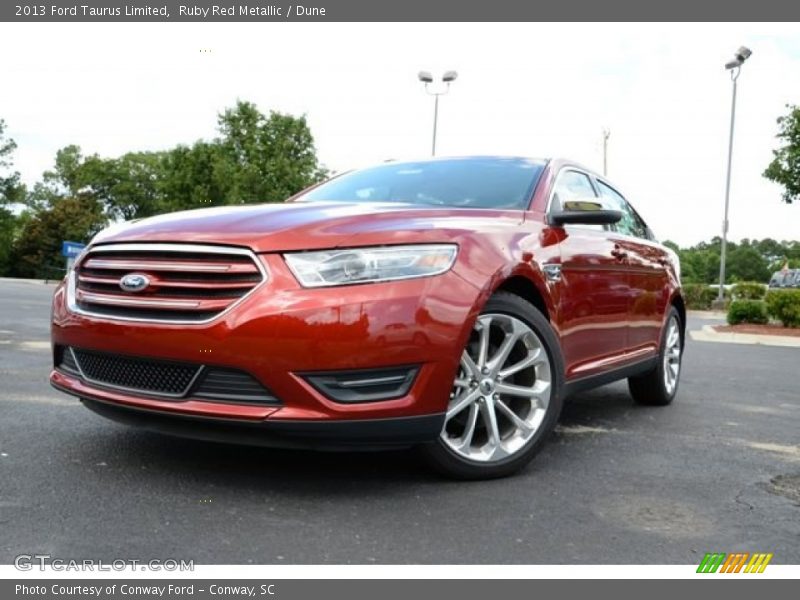 Ruby Red Metallic / Dune 2013 Ford Taurus Limited