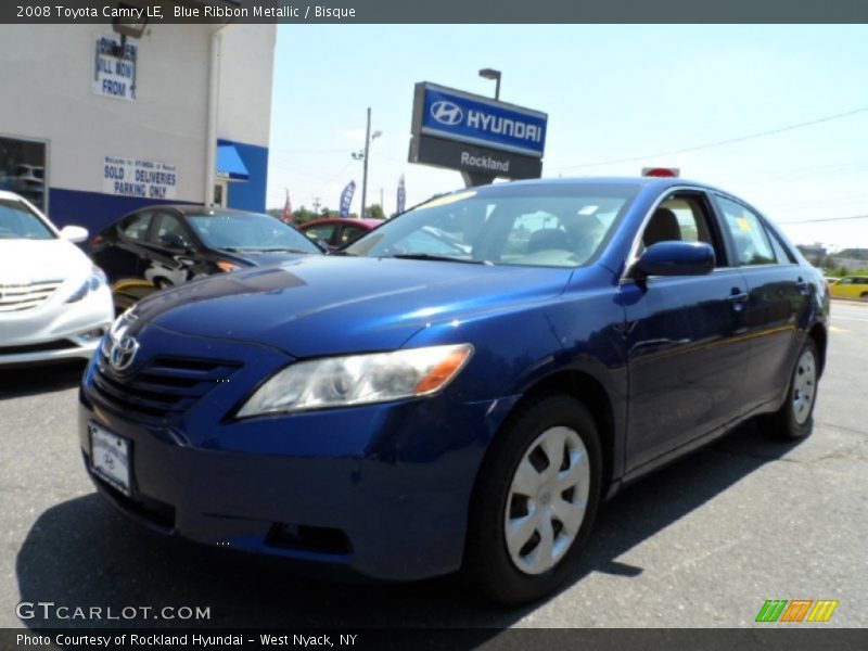 Blue Ribbon Metallic / Bisque 2008 Toyota Camry LE