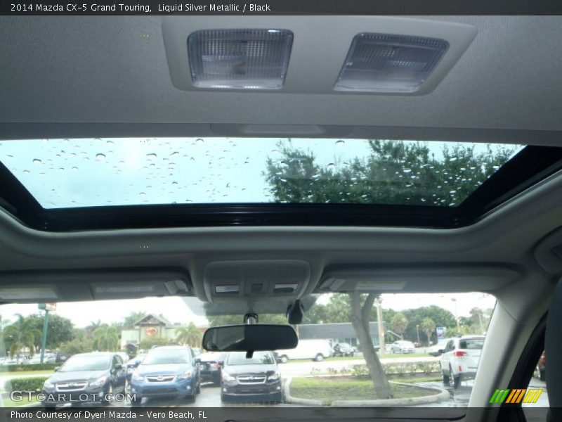 Liquid Silver Metallic / Black 2014 Mazda CX-5 Grand Touring