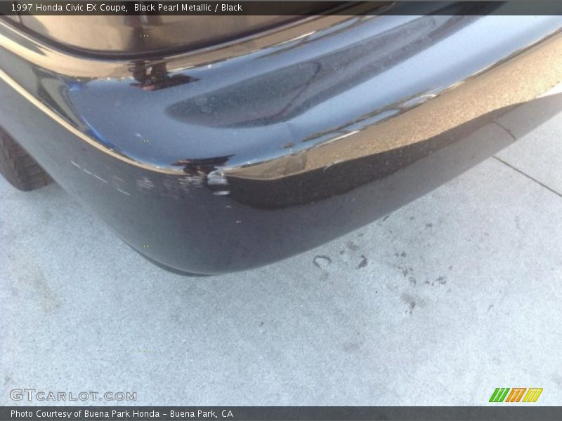 Black Pearl Metallic / Black 1997 Honda Civic EX Coupe