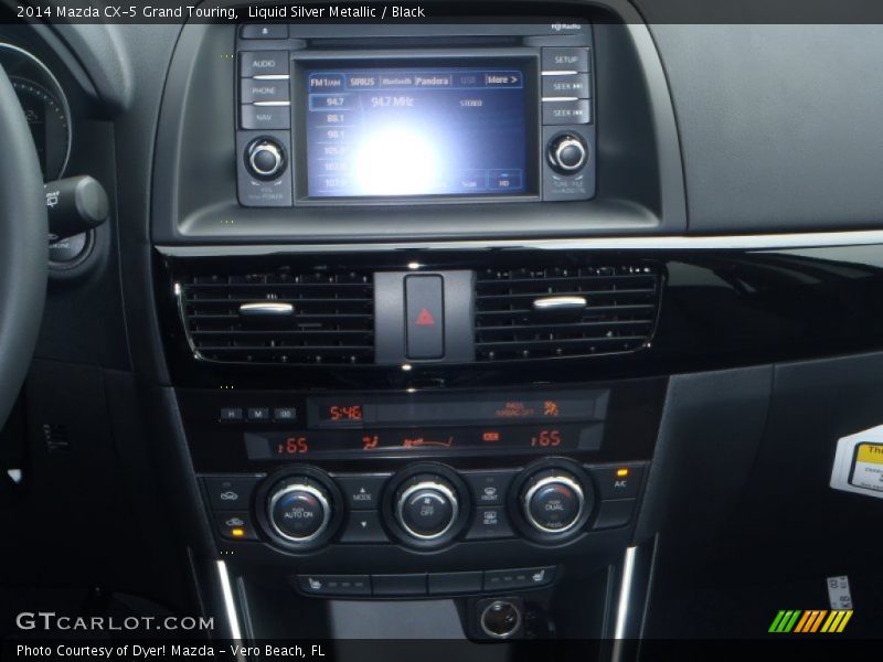 Liquid Silver Metallic / Black 2014 Mazda CX-5 Grand Touring