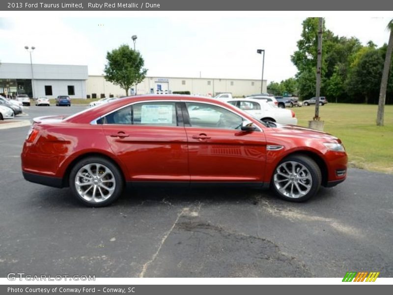 Ruby Red Metallic / Dune 2013 Ford Taurus Limited
