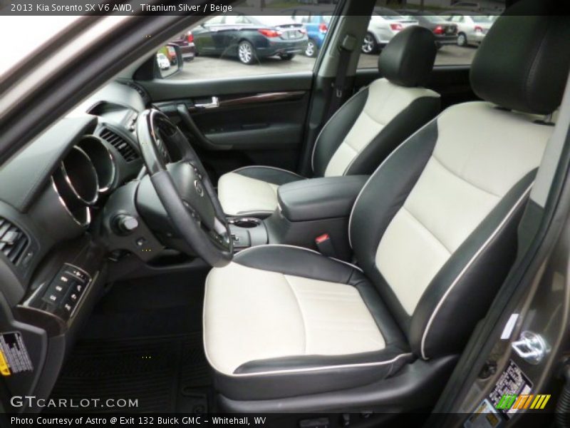 Front Seat of 2013 Sorento SX V6 AWD