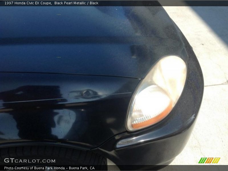 Black Pearl Metallic / Black 1997 Honda Civic EX Coupe