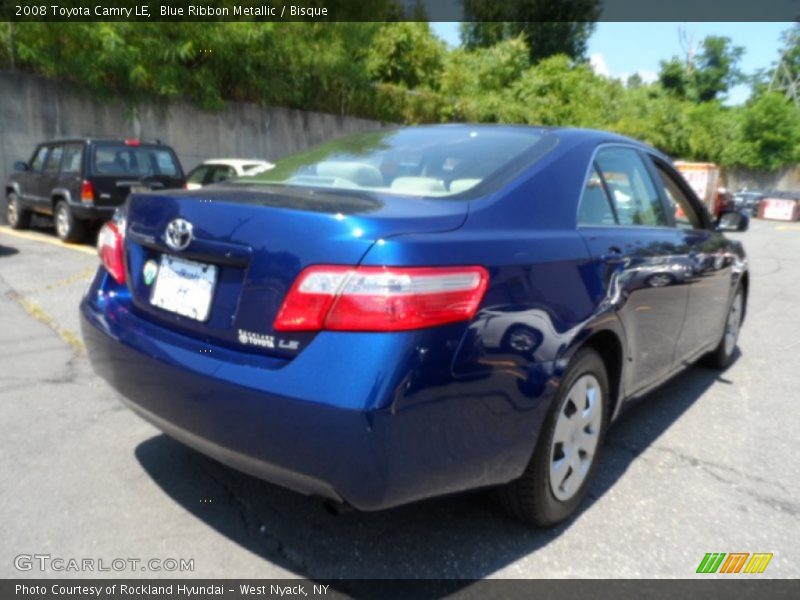 Blue Ribbon Metallic / Bisque 2008 Toyota Camry LE