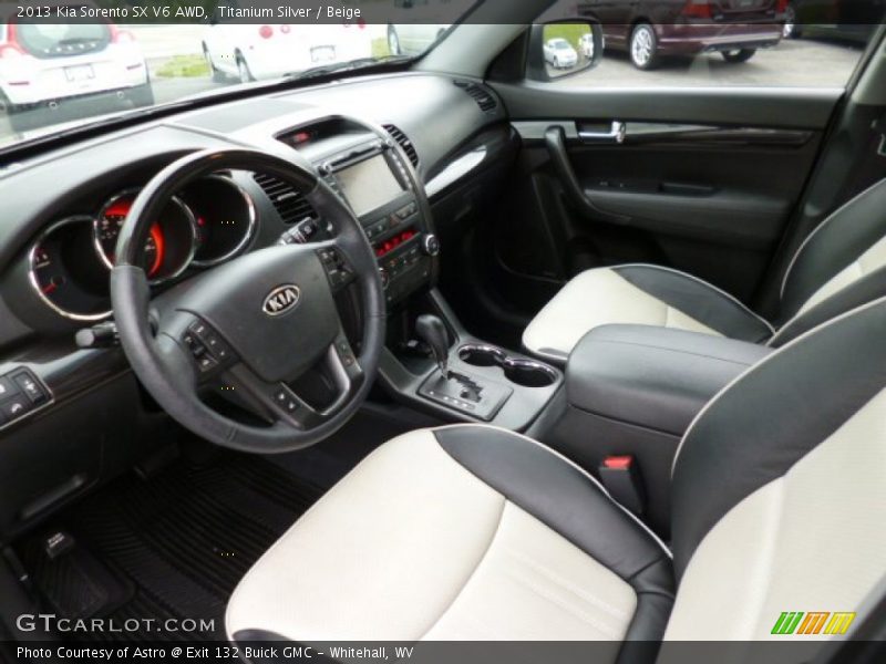Beige Interior - 2013 Sorento SX V6 AWD 