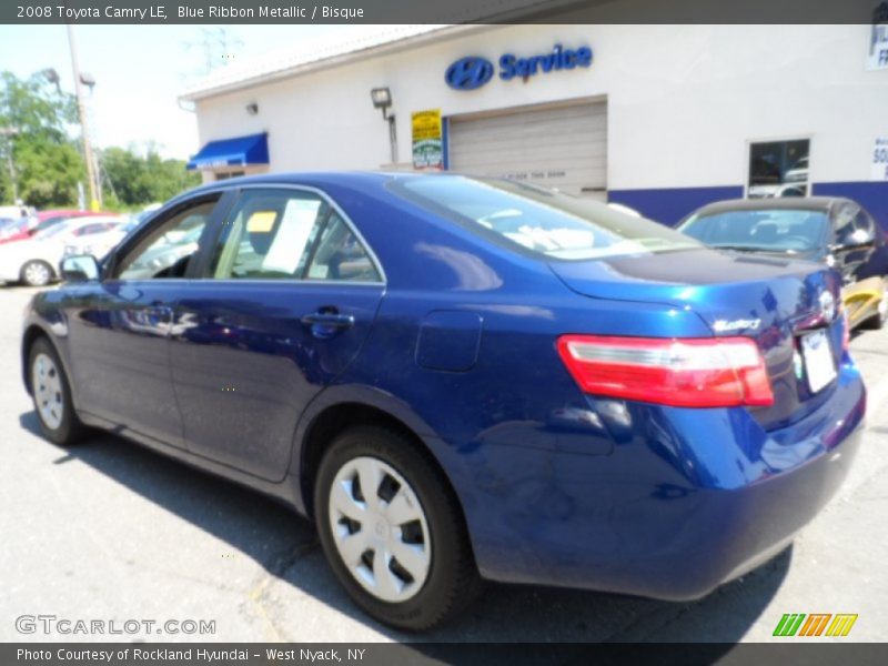 Blue Ribbon Metallic / Bisque 2008 Toyota Camry LE
