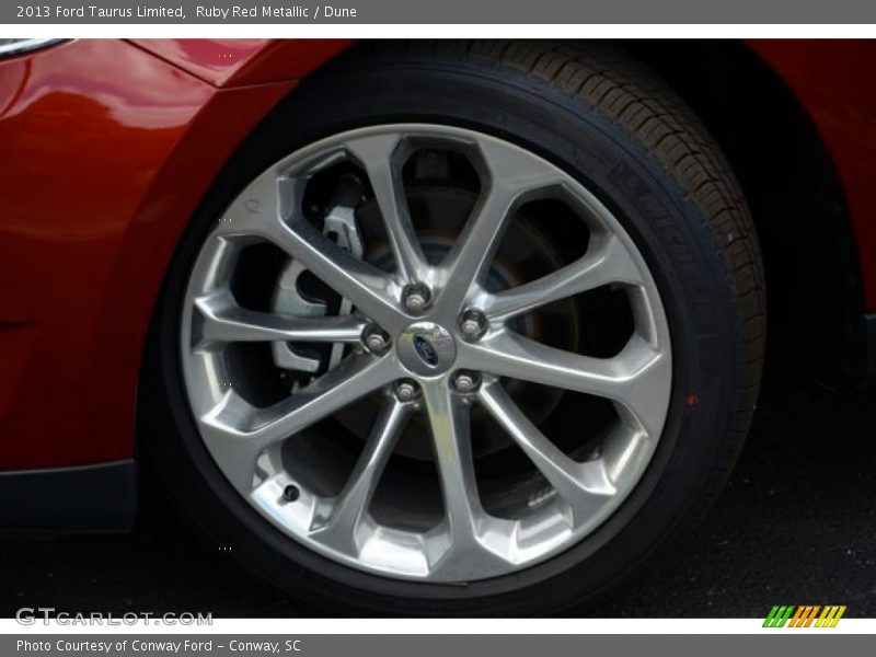 Ruby Red Metallic / Dune 2013 Ford Taurus Limited