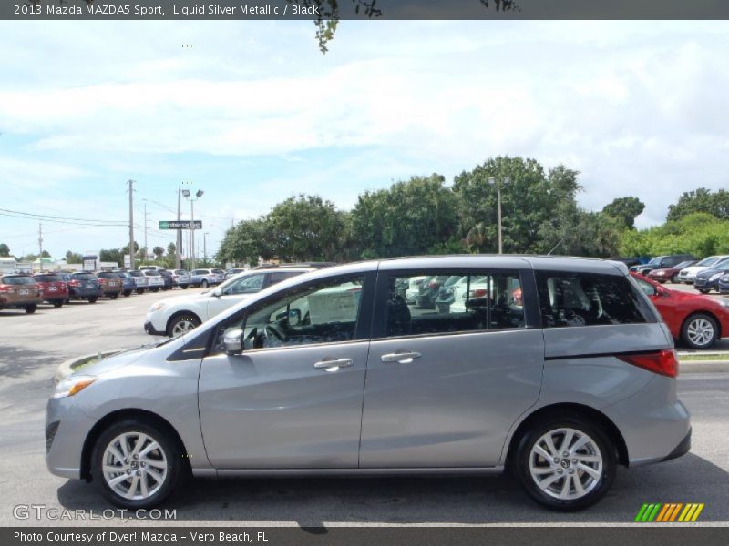 Liquid Silver Metallic / Black 2013 Mazda MAZDA5 Sport
