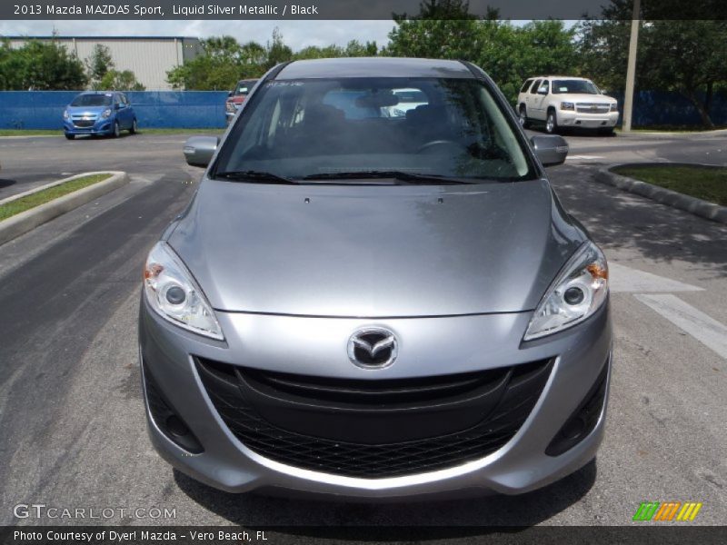 Liquid Silver Metallic / Black 2013 Mazda MAZDA5 Sport