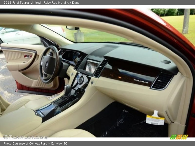 Ruby Red Metallic / Dune 2013 Ford Taurus Limited