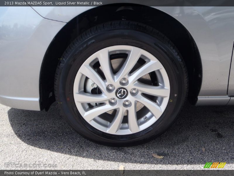 Liquid Silver Metallic / Black 2013 Mazda MAZDA5 Sport