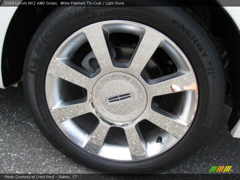 White Platinum Tri-Coat / Light Stone 2009 Lincoln MKZ AWD Sedan