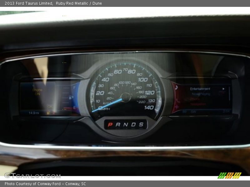 Ruby Red Metallic / Dune 2013 Ford Taurus Limited