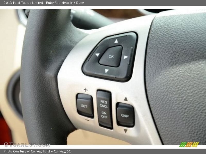 Ruby Red Metallic / Dune 2013 Ford Taurus Limited