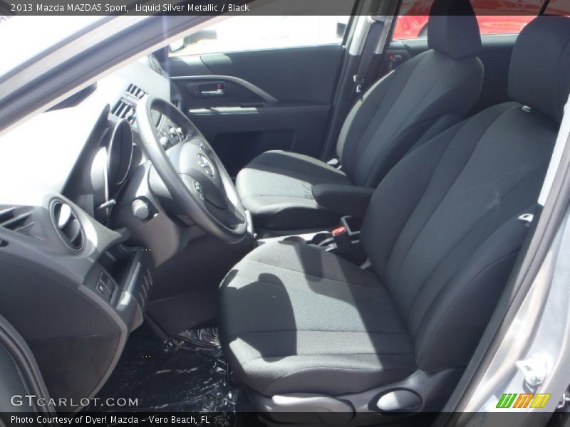 Liquid Silver Metallic / Black 2013 Mazda MAZDA5 Sport